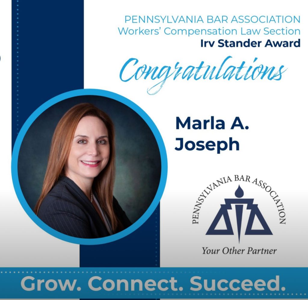 Irv Stander Award - Marla A. Joseph